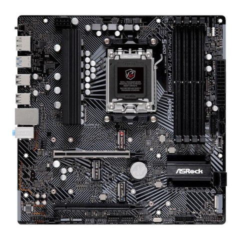Płyta ASrock B650M PG LIGHTNING /AMD B650/DDR5/SATA3/M.2/USB3.2/PCIe4.0/AM5/mATX ASRock Płyta ASrock B650M PG LIGHTNING /AMD B650/DDR5/SATA3/M.2/USB3.2/PCIe4.0/AM5/mATX ASRock