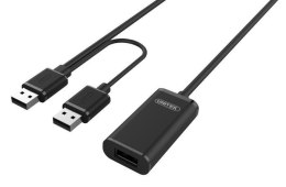 Przedłużacz USB 2.0 Unitek Y-278 AM-AF, 10m, z dodatkowym zasilaniem Unitek
