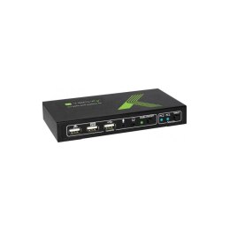 Przełącznik KVM Techly 2-portowy HDMI/USB 2x1 z Audio 4K 30Hz Techly