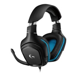 Słuchawki z mikrofonem Logitech G432 czarno-niebieskie Logitech