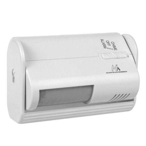 Sygnalizator wejścia bezprzewodowy Maclean MCE311 W, czujnik PIR, zasięg 8m, zasilanie bateria 9V DC, głośność powyżej 70dB Maclean Sygnalizator wejścia bezprzewodowy Maclean MCE311 W, czujnik PIR, zasięg 8m, zasilanie bateria 9V DC, głośność powyżej 70dB Maclean
