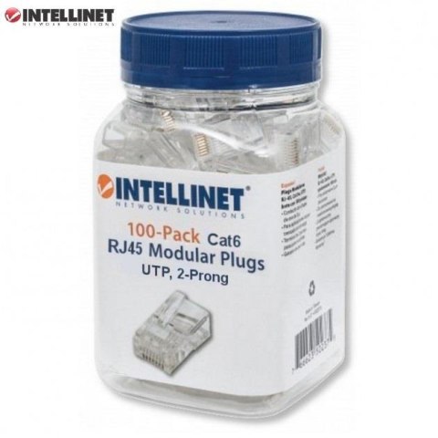 Wtyk Intellinet RJ45 8P/8C UTP Cat.6/linka 100szt. Intellinet Wtyk Intellinet RJ45 8P/8C UTP Cat.6/linka 100szt. Intellinet