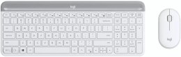 Zestaw bezprzewodowy klawiatura + mysz Logitech MK470 Slim Combo biały Logitech